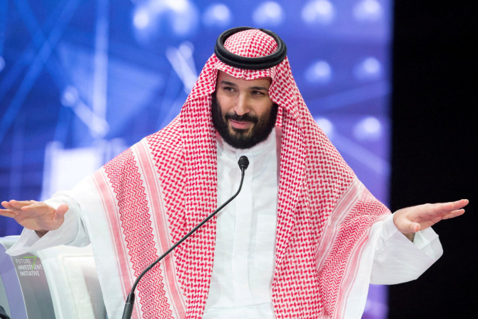 Saudi Crown Prince Mohammed bin Salman speaks during the Future Investment Initiative Forum in Riyadh