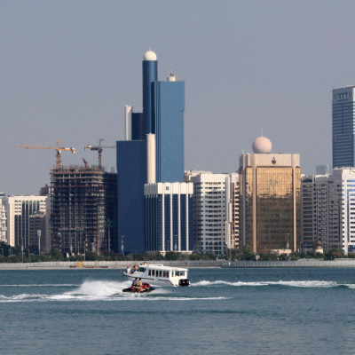 A general view of the Abu Dhabi skyline