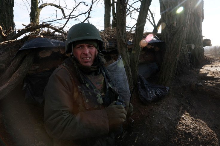 The Ukrainian Army live and fight in the winter in Southern Donbas