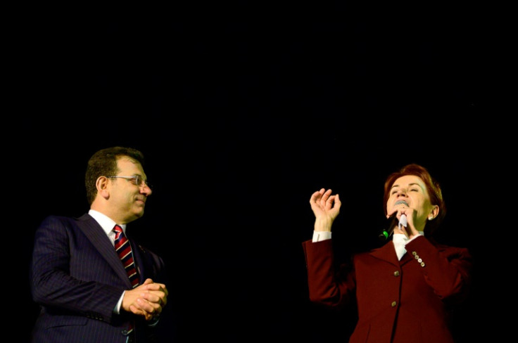 Nationalist Iyi Party leader Meral Aksener is a strong supporter of Istanbul's opposition mayor Ekrem Imamoglu