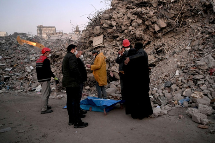 Relatives identified a body in Turkey's Kahramanmaras