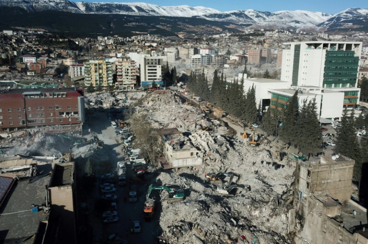 Swathes of cities near the Turkish quake's epicentre have been razed to the ground