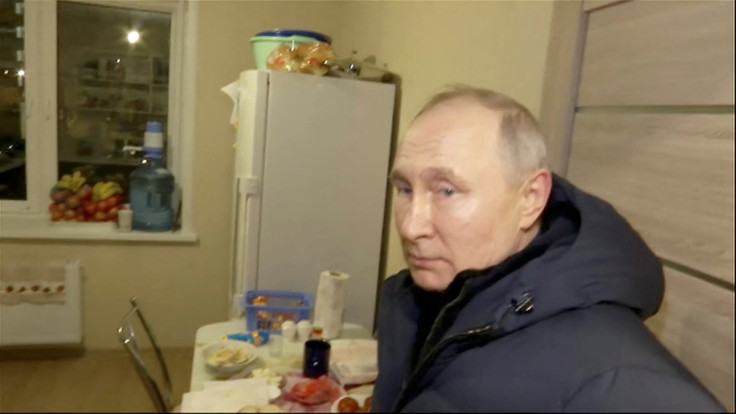 Russian President Vladimir Putin visits Mariupol