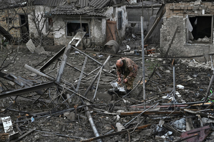 FILE PHOTO; Aftermath of a Russian missile strike in Zaporizhzhia