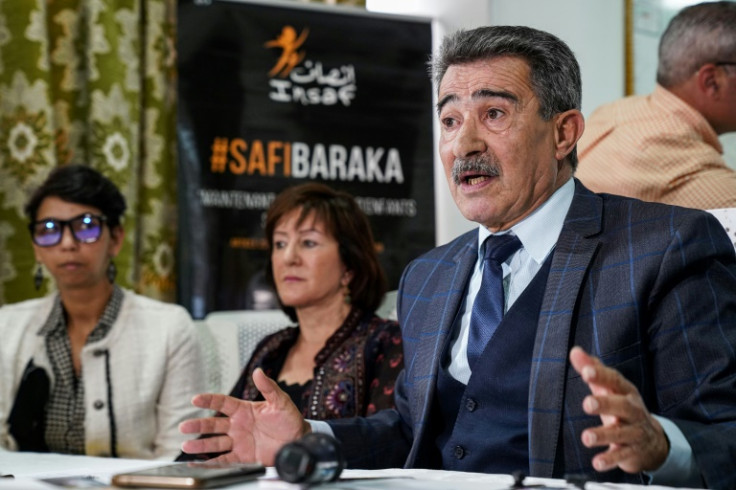Moroccan lawyer Mohamed Sebbar (R), made his appeal for changes to the law on the eve of an appeal hearing by the child rape victim