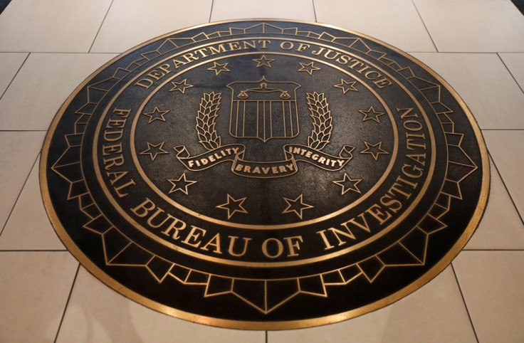 The Federal Bureau of Investigation seal is seen at FBI headquarters in Washington