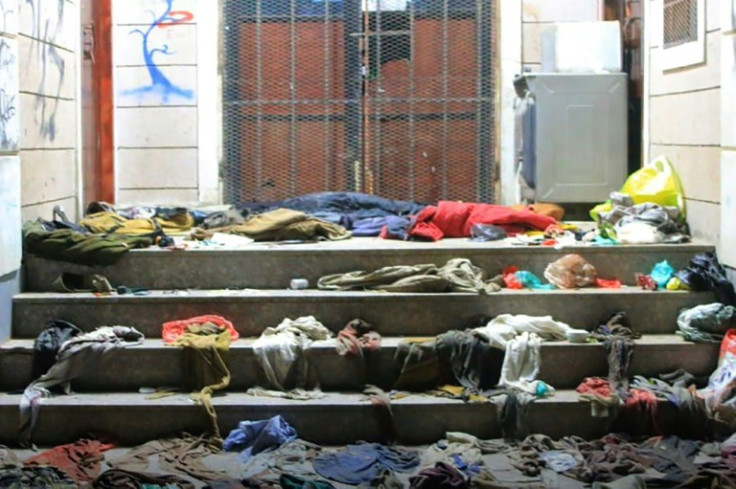 Abandoned clothes littered the scene after the tragedy
