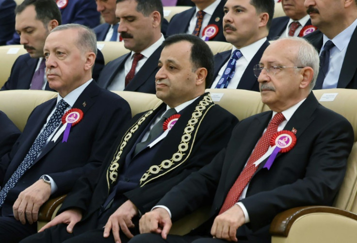 Turkish President Recep Tayyip Erdogan made three campaign appearances before falling sick on live TV