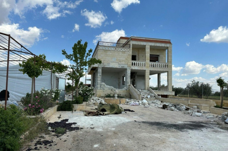 The house in Turkey's Afrin province where Islamic State chief Abu al-Hussein al-Husseini al-Qurashi died during a raid