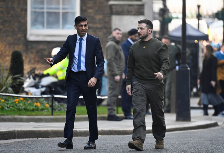 Ukraine's President Volodymyr Zelenskiy visits UK