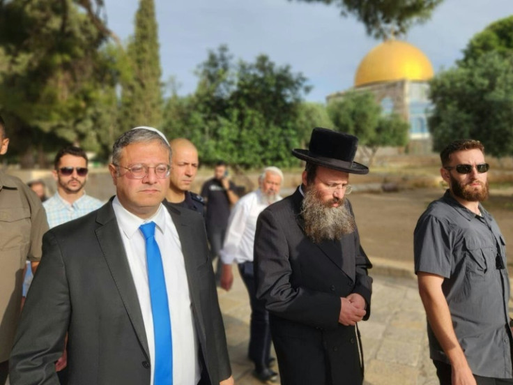 A controversial visit by Israel's National Security Minister Itamar Ben-Gvir to Jerusalem's Al-Aqsa Mosque compound was denounced by the Palestinians and Jordan which administers Islam's third-holiest site -- which is also the most sacred for Jews