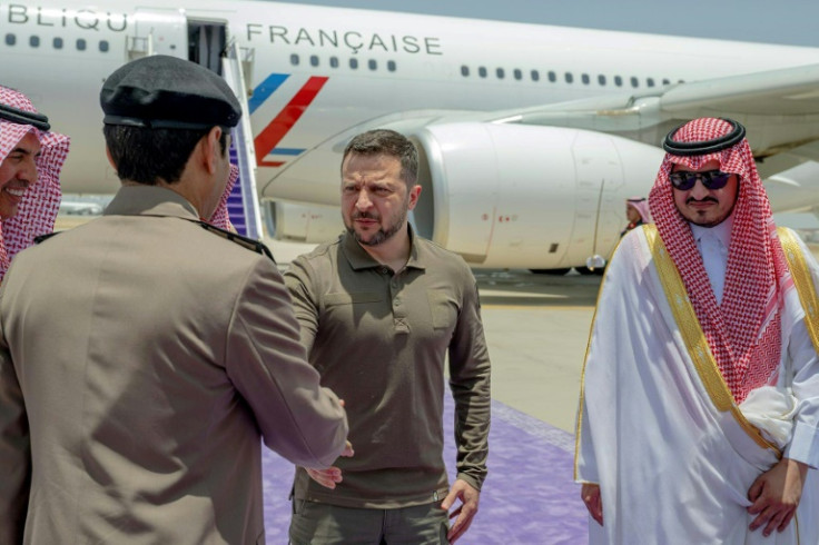 Zelensky flew to Saudi Arabia on a French government plane arriving from Poland, the French ambassador to the kingdom said