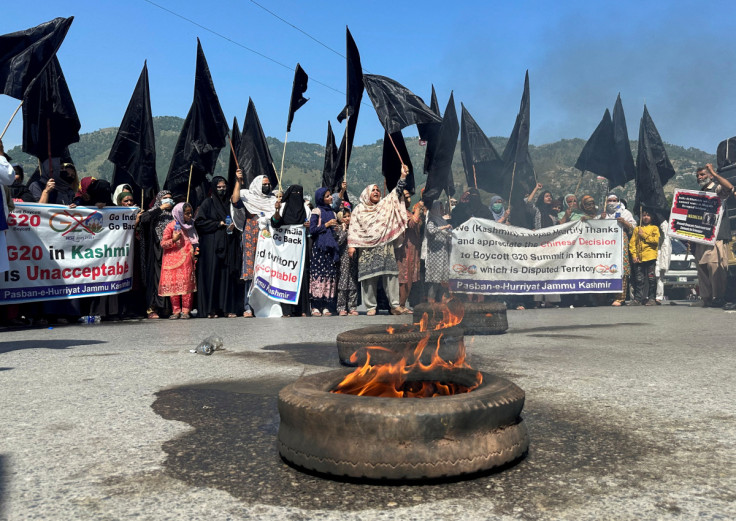 Protest against the G20 Tourism Working Group meeting, in Muzaffarabad