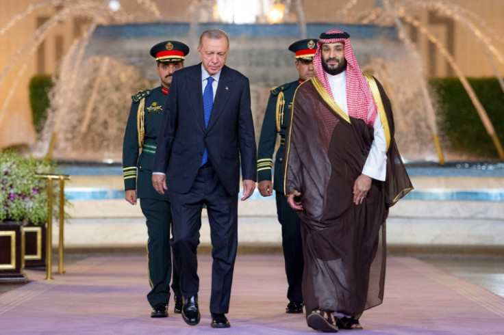 Turkey's President Recep Tayyip Erdogan Erdogan kicked off a Gulf tour seeking to attract foreign investment