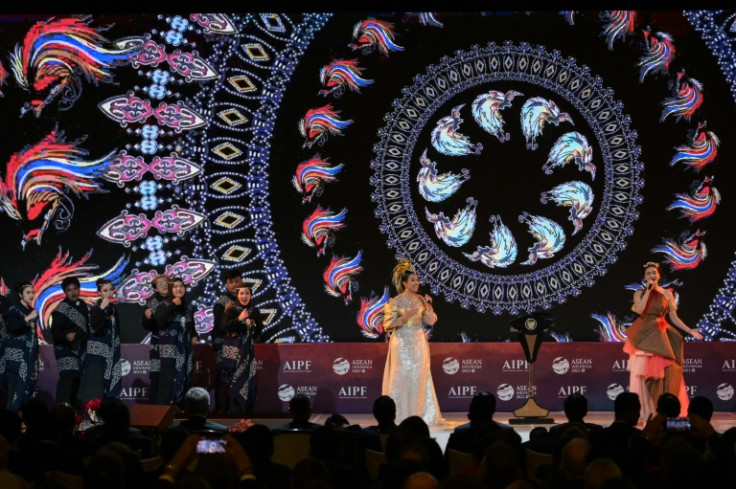 Performers at the opening ceremony of the ASEAN-Indo-Pacific Forum as part of the ASEAN Summit in Jakarta