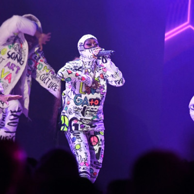 US rapper Missy Elliott performs at the 65th Annual Grammy Awards in Los Angeles on February 5, 2023