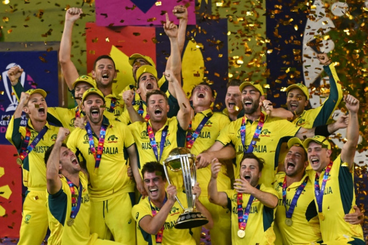Champions: Australia's players celebrate