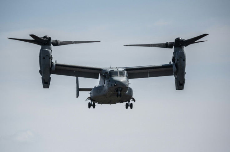 A US Osprey with eight crew on board crashed off an island in Japan