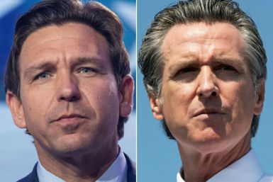 Florida governor and 2024 presidential hopeful Ron DeSantis (left) has been trading barbs with his Californian counterpart Gavin Newsom for years