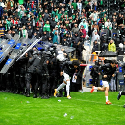 Bursaspor players clashed with another team from Turkey's Kurdish southeast in March