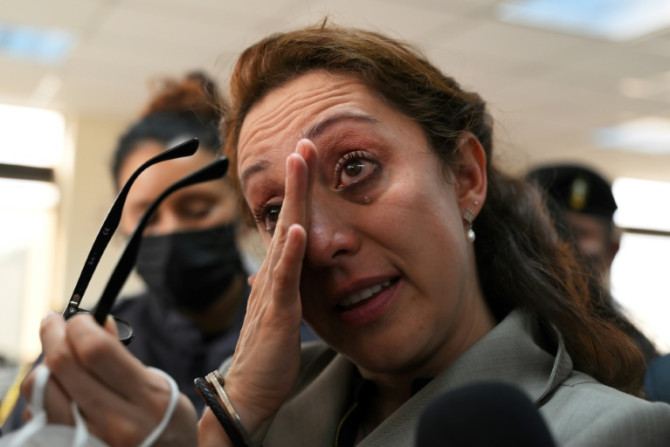 Former prosecutor Virginia Laparra (pictured in December 2022) was arrested in February 2022 as part of apparent payback for her anti-corruption efforts