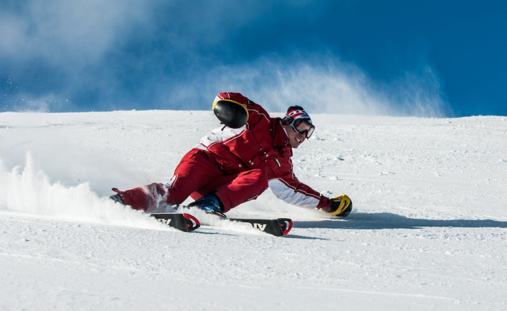 Man on Ski Board on Snow Field. Representational Image.