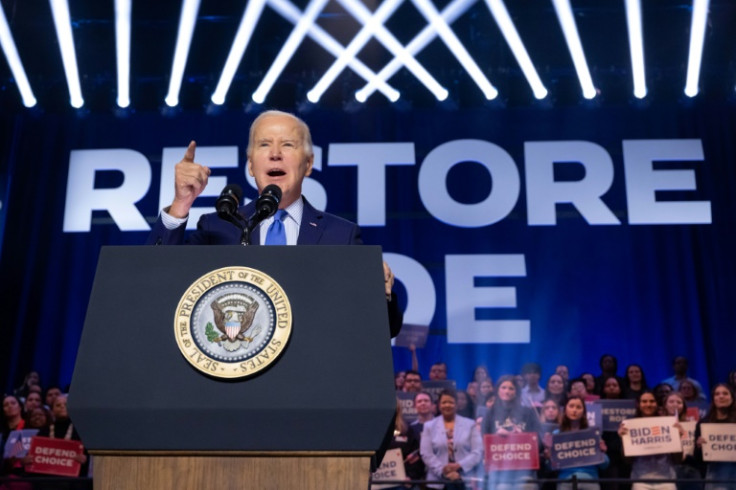 US President Joe Biden was not in New Hampshire during the state's primary, but he was campaigning in Virginia -- and hitting out at his likely 2024 election rival Donald Trump