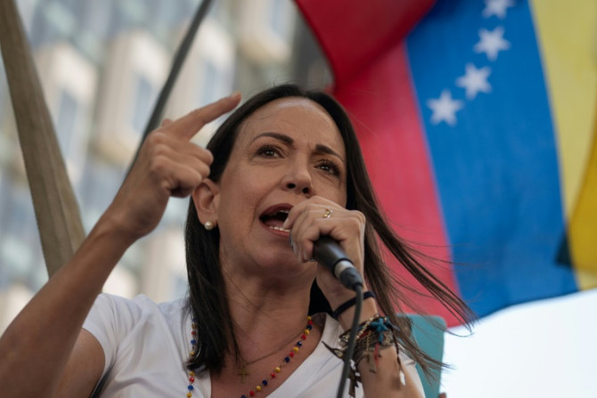 Opposition leader Maria Corina Machado is barred by Venezuelan authorities from holding public office