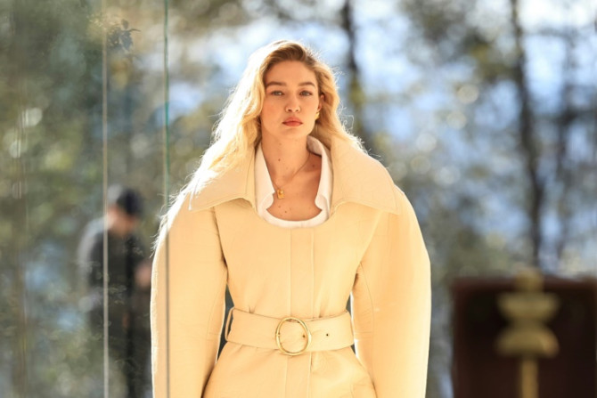 Gigi Hadid shows off the big sleeves in Jacquemus's latest collection