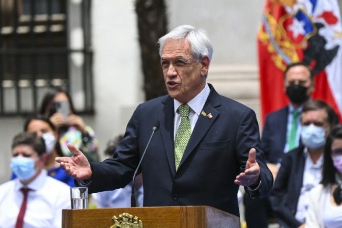 Chile's former president Sebastian Piñera, seen here on December 9, 2021, has died in a helicopter crash at age 74
