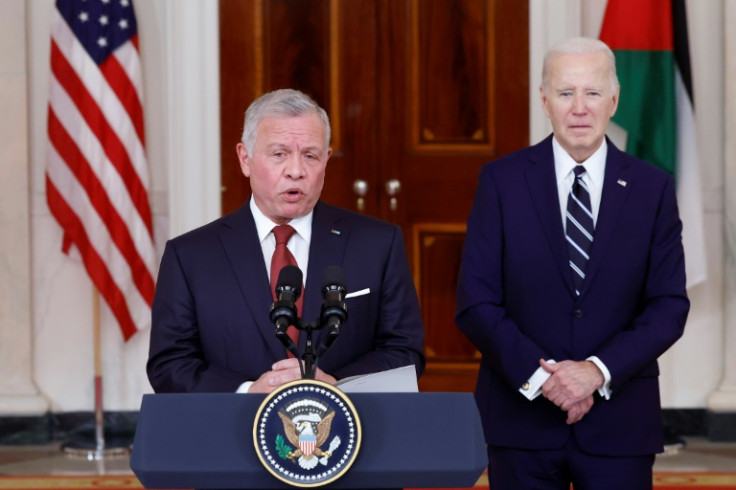 On a visit to the White House, Jordan's King Abdullah II pushed for a full ceasefire to end the four-month-old war