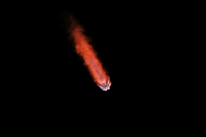 A SpaceX Falcon 9 rocket soars into orbit from the Kennedy Space Center on the Intuitive Machines' Nova-C moon lander mission, in Cape Canaveral, Florida, on February 15, 2024