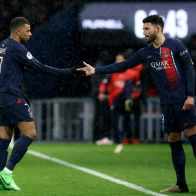 Kylian Mbappe was replaced by Goncalo Ramos in the second half of PSG's draw with Rennes in Ligue 1 last weekend