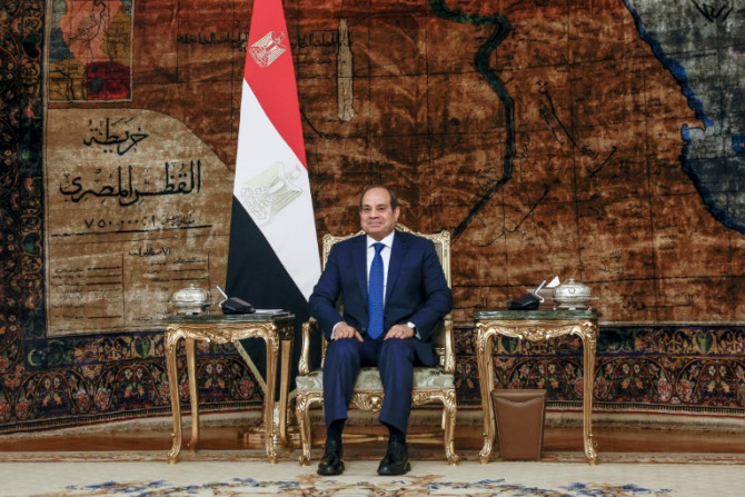A file picture of Egypt's President Abdel Fattah al-Sisi who won the last election with 89.6 percent of the vote, against three unknowns