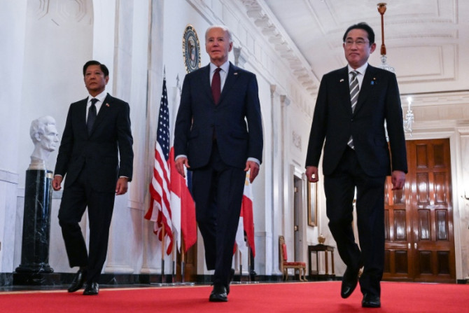 US President Joe Biden held a trilateral meeting with Japanese Prime Minister Fumio Kishida and Philippine President Ferdinand Marcos Jr