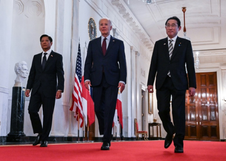 US President Joe Biden held a trilateral meeting with Japanese Prime Minister Fumio Kishida and Philippine President Ferdinand Marcos Jr