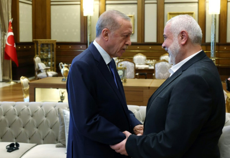 Erdogan's last meeting with Haniyeh was in July 2023 when he hosted the Hamas chief and Palestinian President Mahmud Abbas at the presidential palace in Ankara