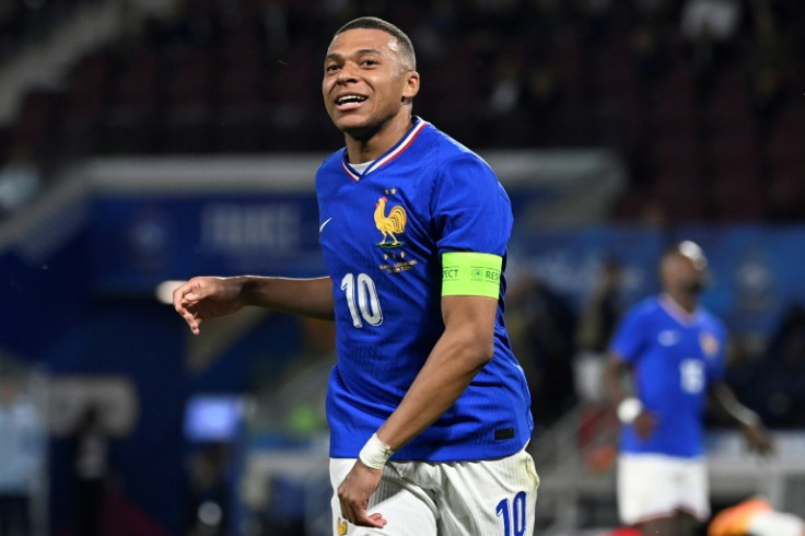 France forward Kylian Mbappe scored in the 3-0 romp