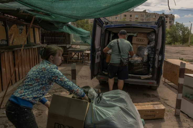 Some residents are leaving the city because of the constant bombardment