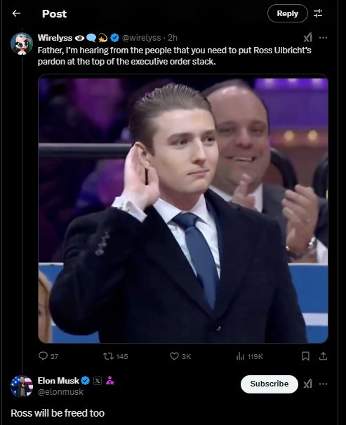 Elon Musk Ross Ulbricht