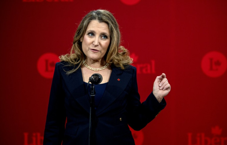 Chrystia Freeland, pictured in February 2025, held several senior cabinet positions in the Liberal government that was first elected in 2015