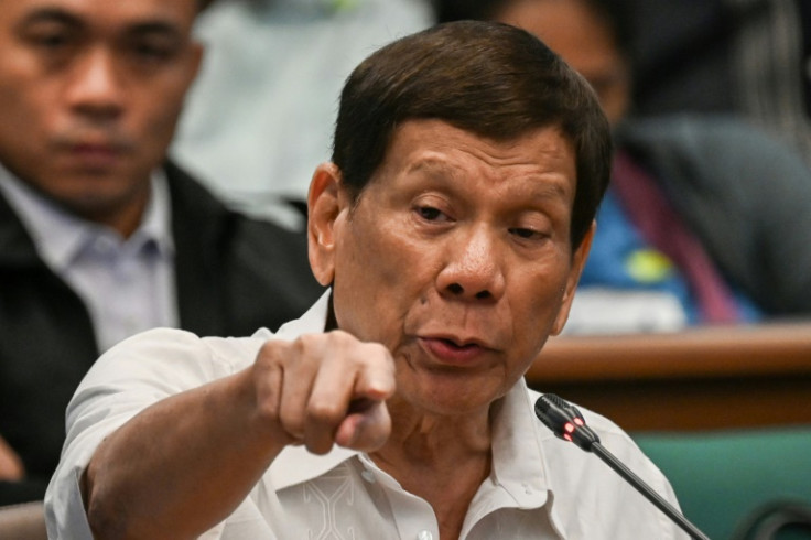 Former Philippine president Rodrigo Duterte, who was arrested on an Internatiuonal Criminal Court warrant on Tuesday