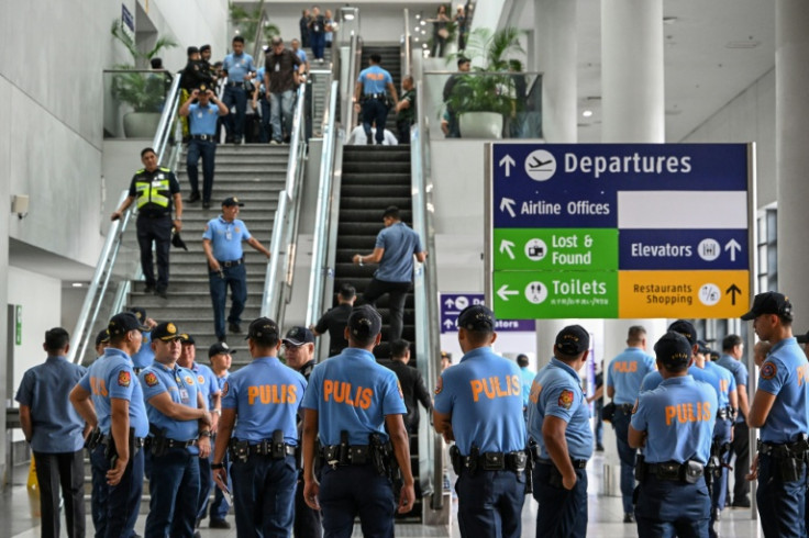 Police arrested former Philippines president Rodrigo Duterte as he arrived at Manila's international Airport