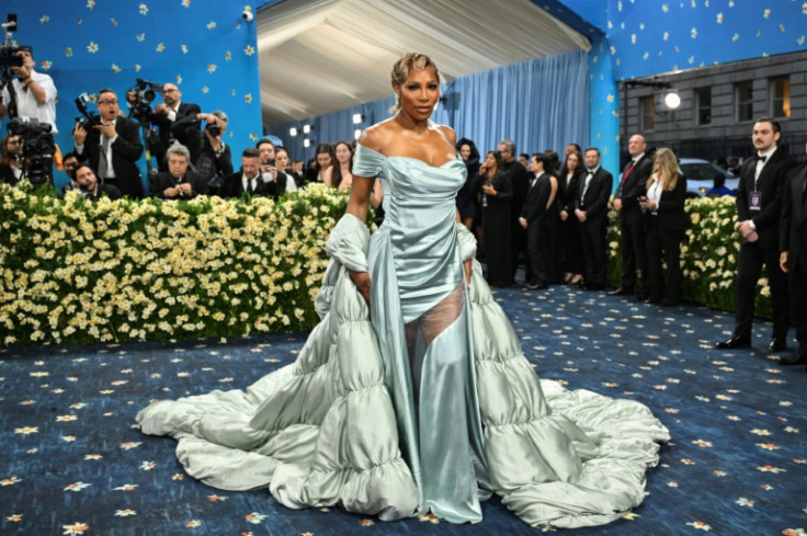 Retired tennis superster Serena Williams arrives at the 2025 Met Gala