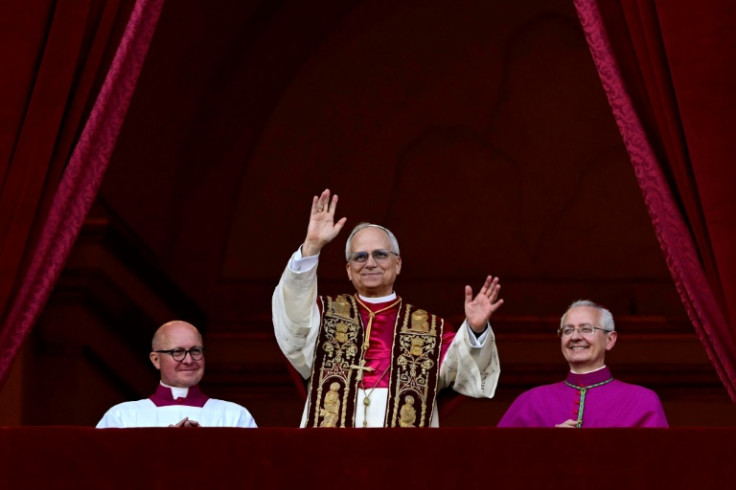 Chicago-born Robert Francis Prevost (centre) was on Thursday elected by fellow cardinals to lead the world's 1.4 billion Catholics